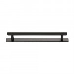 M Marcus Heritage Brass Knurled Design Cabinet Pull with Plate 160mm Centre to Centre